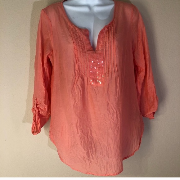 Express Peach Blouse 🍑 - Picture 1 of 6